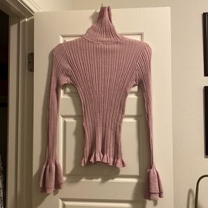 Purple body con turtleneck